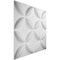 Ekena Millwork Wallflower EnduraWall Decorative 3D Wall Panel, White, 19 5/8"W x 19 5/8"H WP20X20WAWH - alternate 2